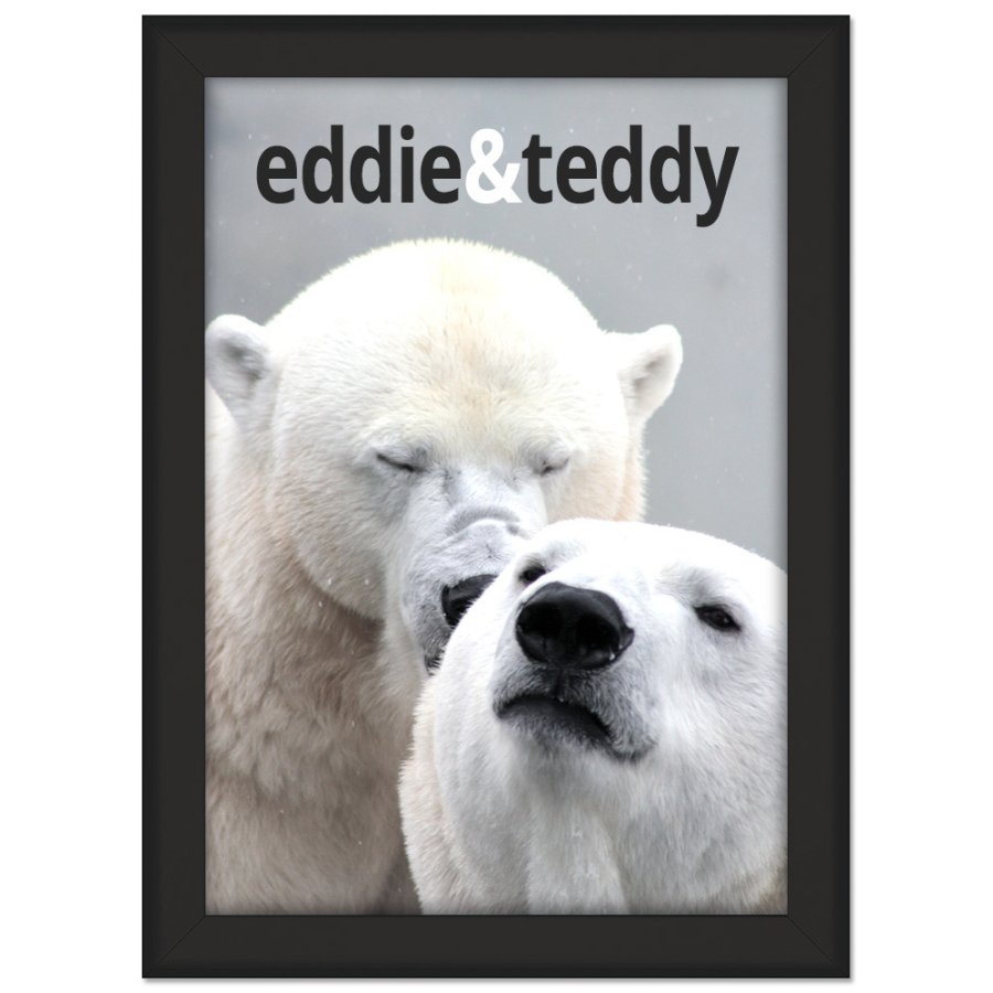 Sn&auml;ppram, 32 mm profil, Svart, B1 - 70 x 100 cm