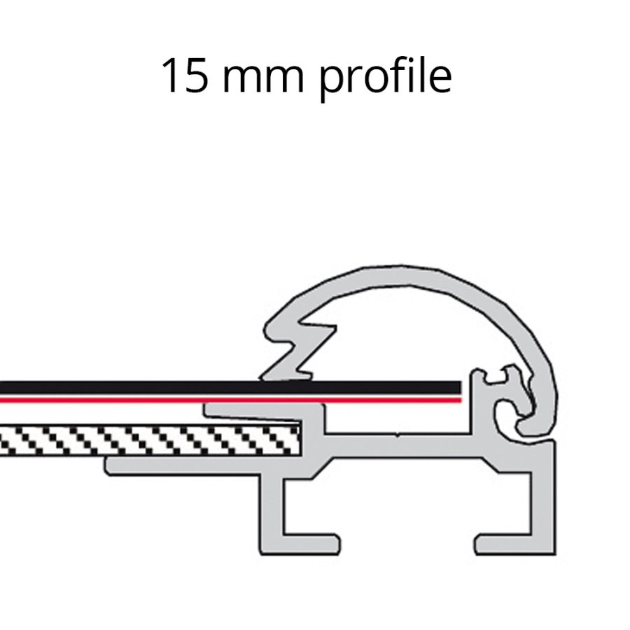 Alu sn&auml;ppramar - 15 mm - A3 - silver
