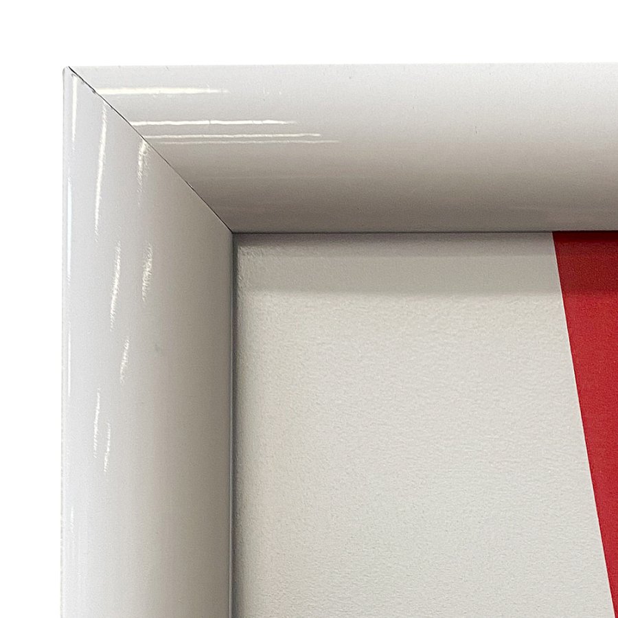 Alu sn&auml;ppramar - 25 mm - 70x100 cm - vit