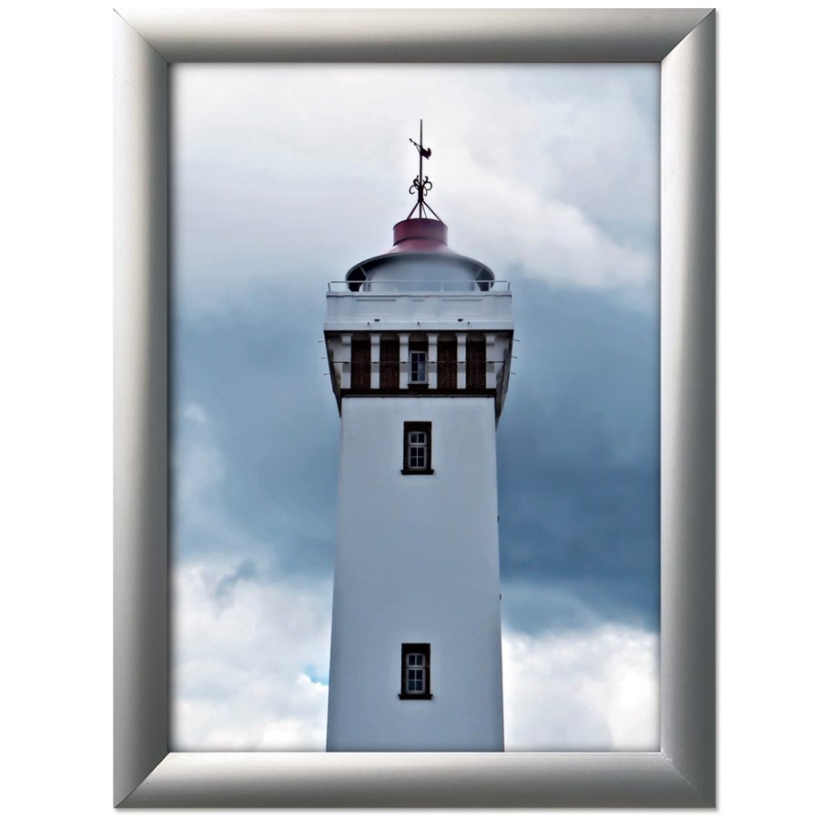 Alu sn&auml;ppramar - 30 mm - 50x70 cm - silver