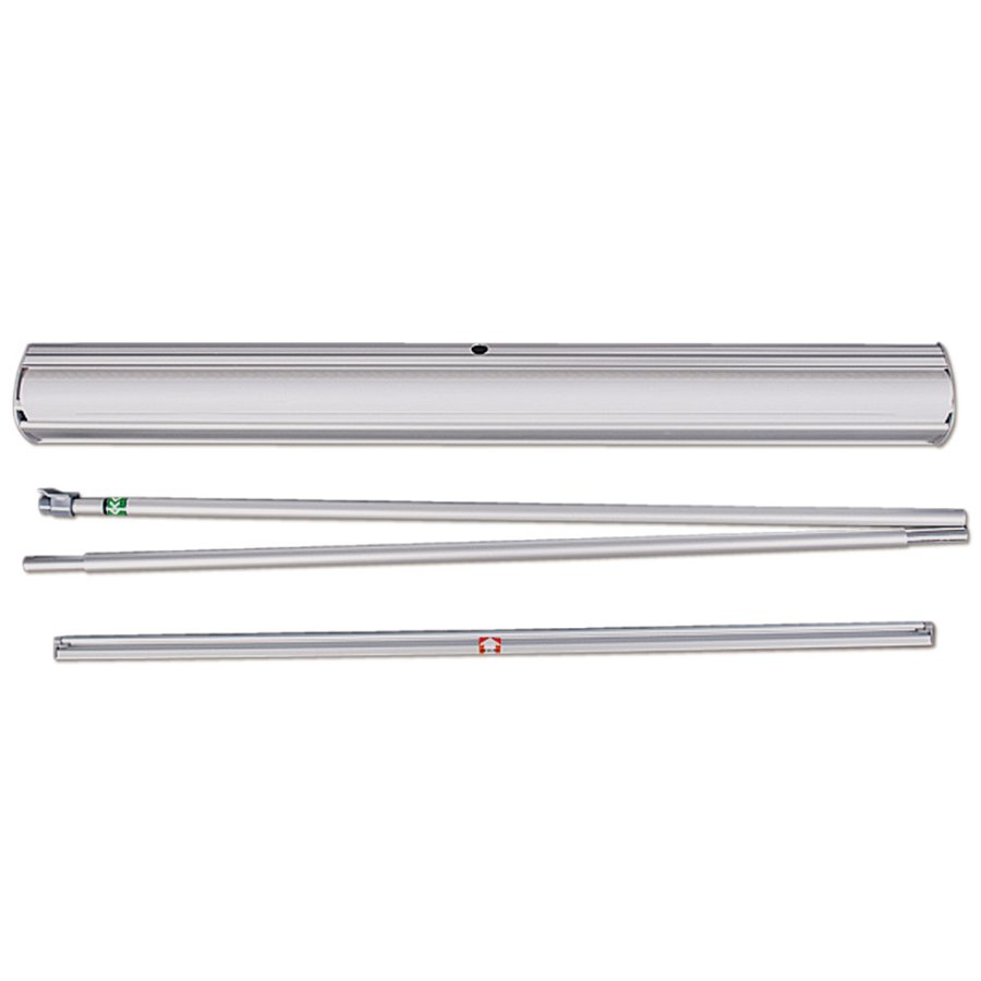 Euro Roll-up enkelsidig kassett, 85x220 cm - silver