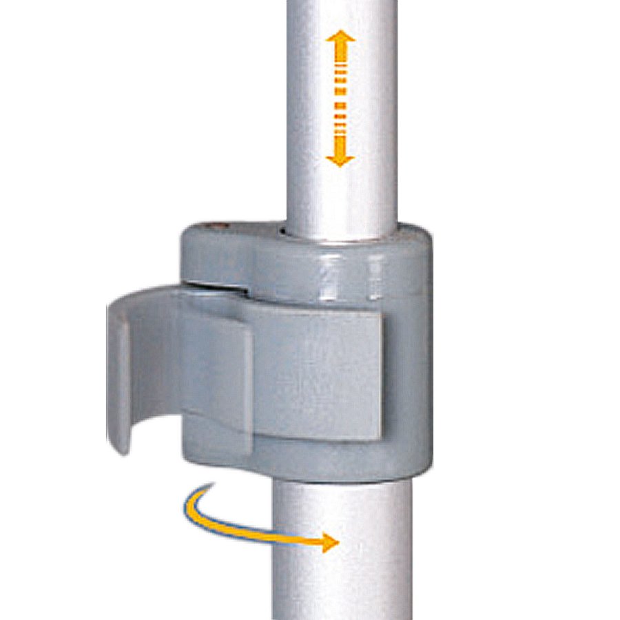 Euro Roll-up enkelsidig kassett, 85x220 cm - silver