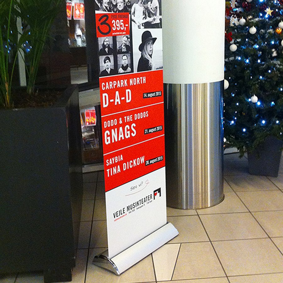 Deluxe Roll-up, enkelsidig, 85 cm, alu