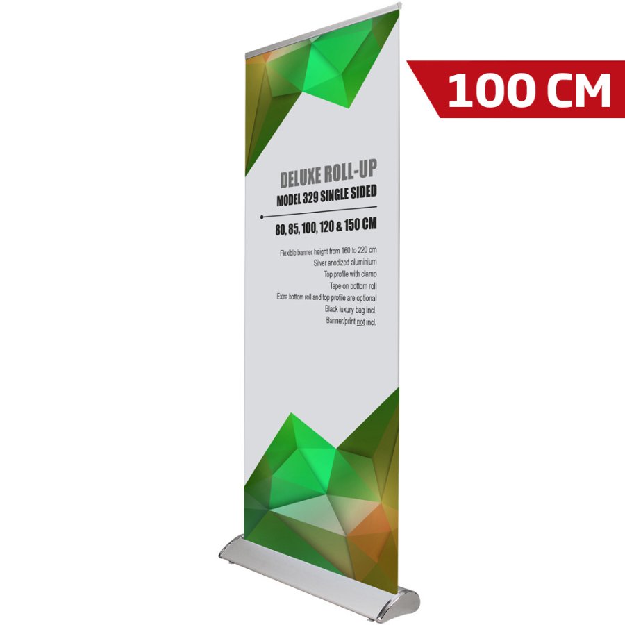 Deluxe Roll-up, enkelsidig, 100 cm, alu