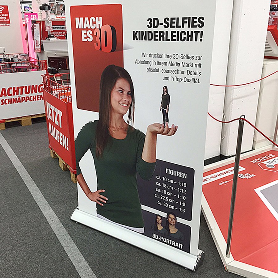 Deluxe Roll-up, enkelsidig, 100 cm, alu