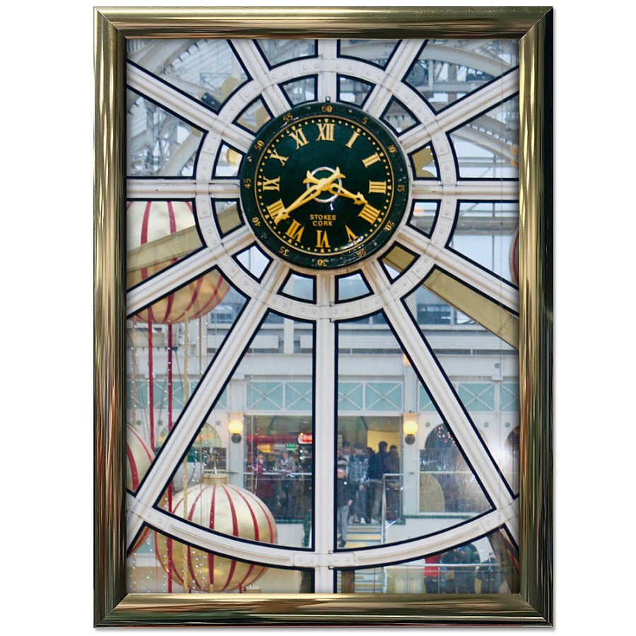 Alu sn&auml;ppramar - 25 mm - A2 - blank guldeloxeret