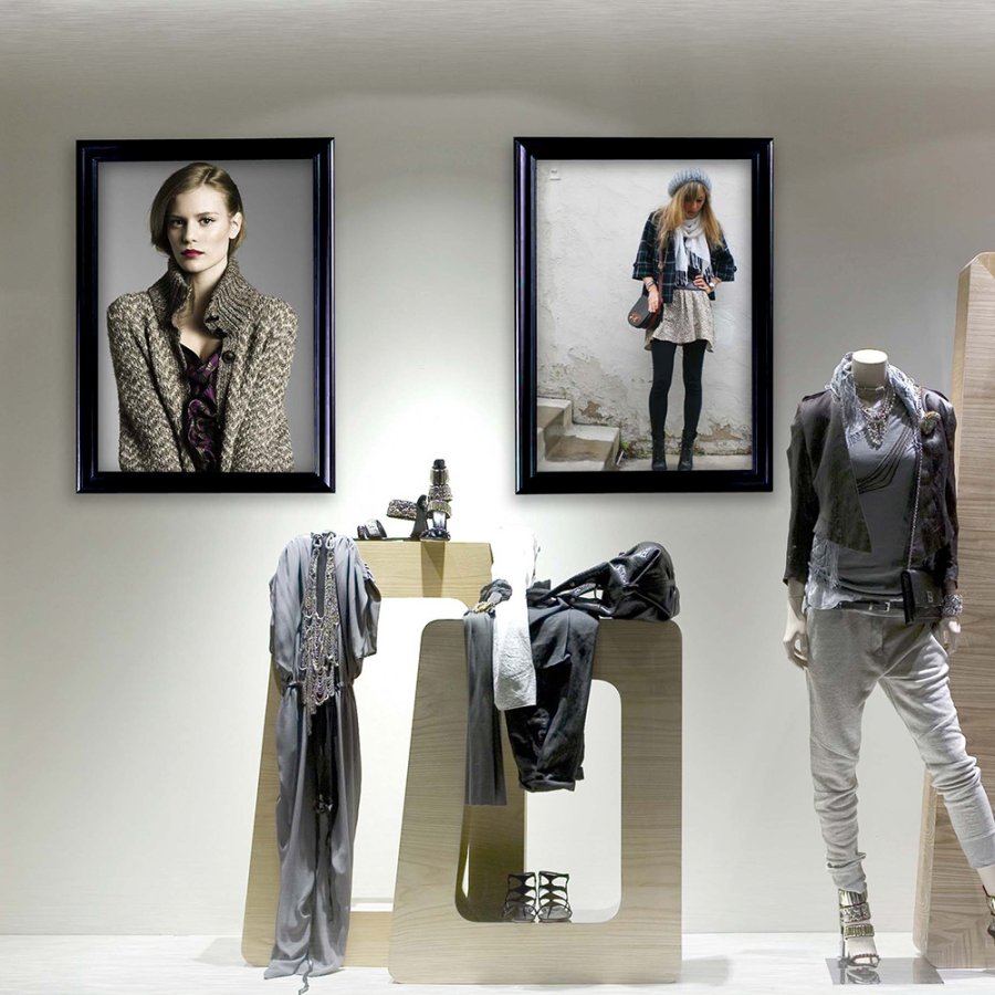 Sn&auml;ppram, Antique, 40 mm aluminiumprofil, B1 - 70 x 100 cm