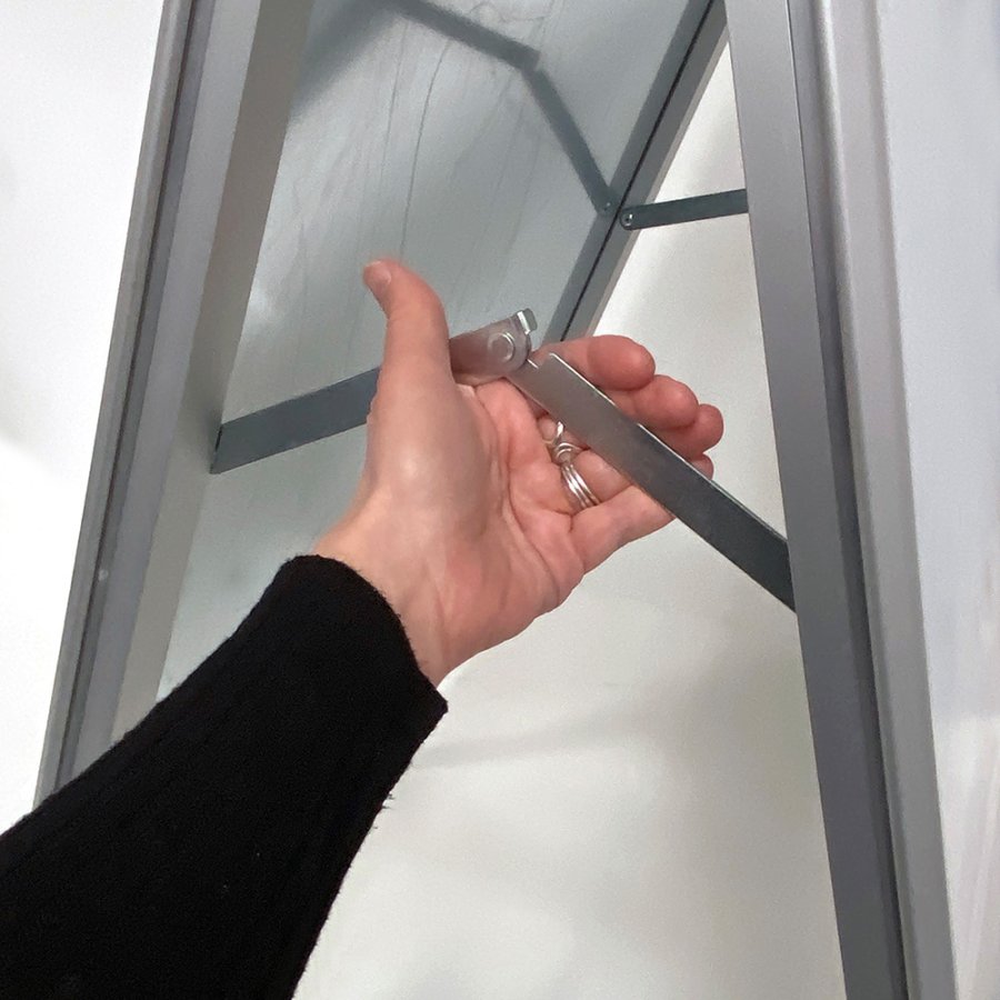 Alu-Line Rondo Gatupratare - 70x100 cm - silver