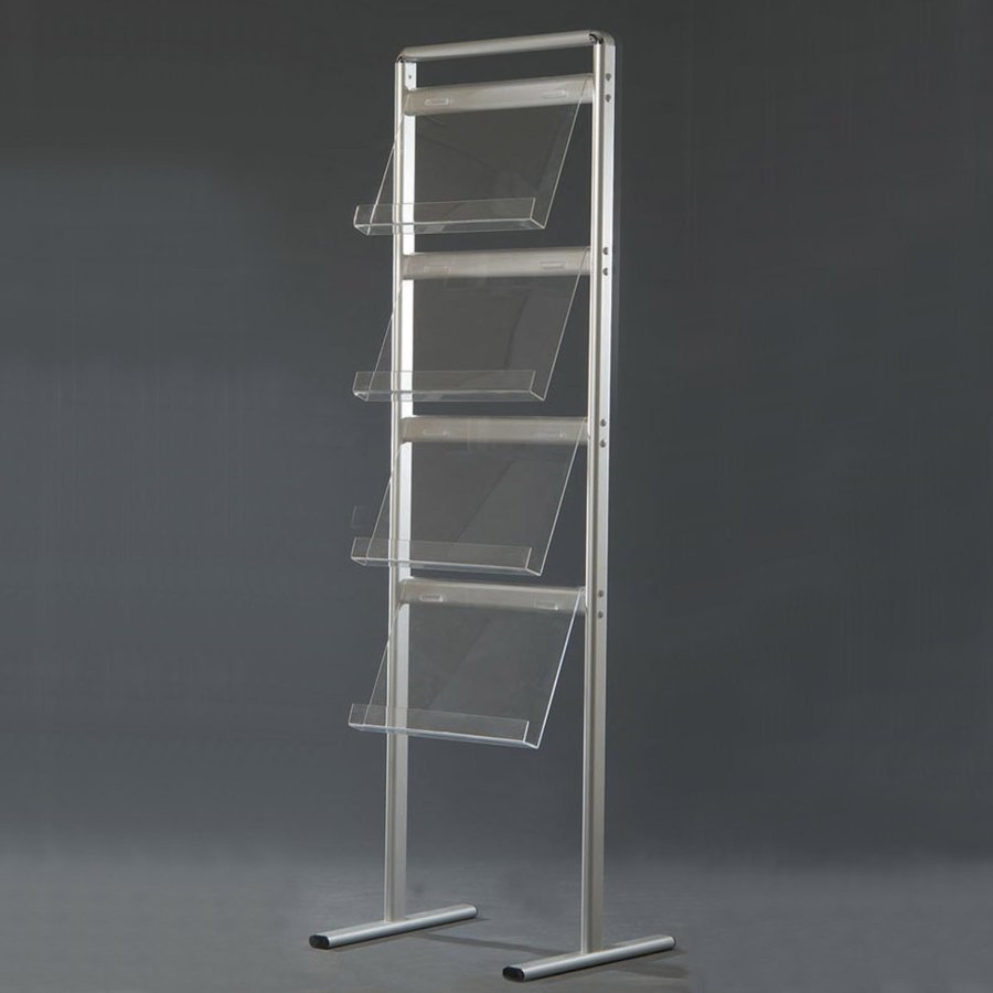 Info Line Midi Broschyrstativ enkelsidig - 8xA4 - 21x29,7 cm