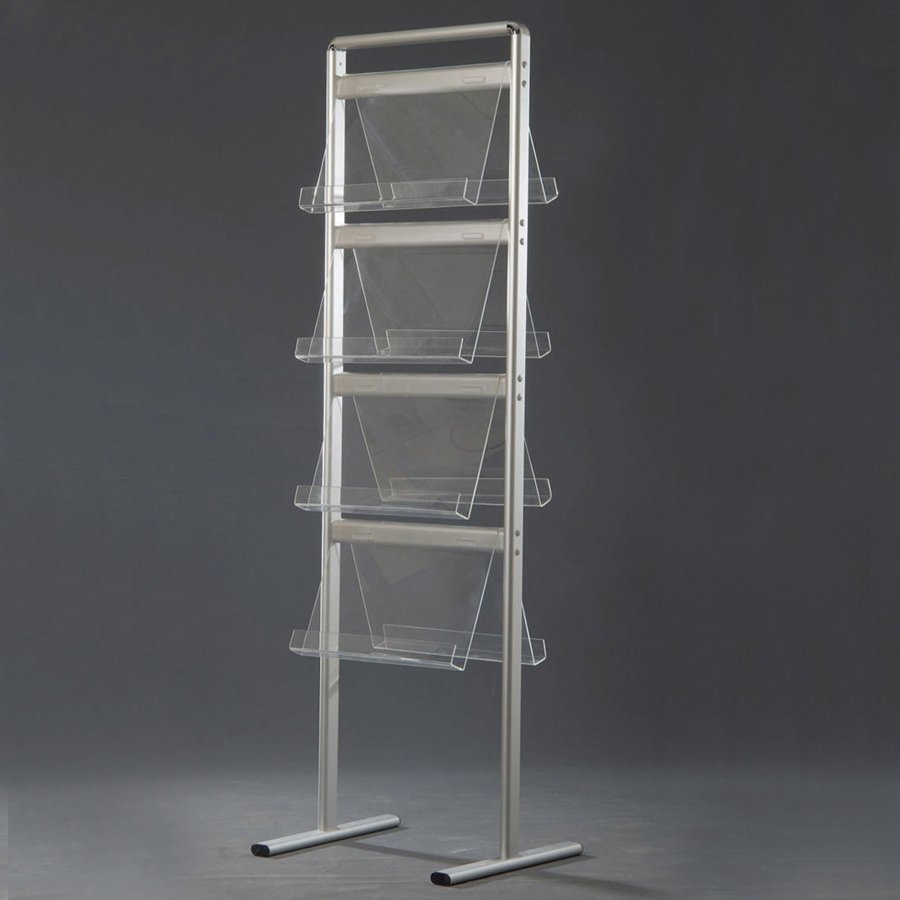 Info Line Midi Broschyrstativ dubbelsidig - 16xA4 - 21x29,7 cm