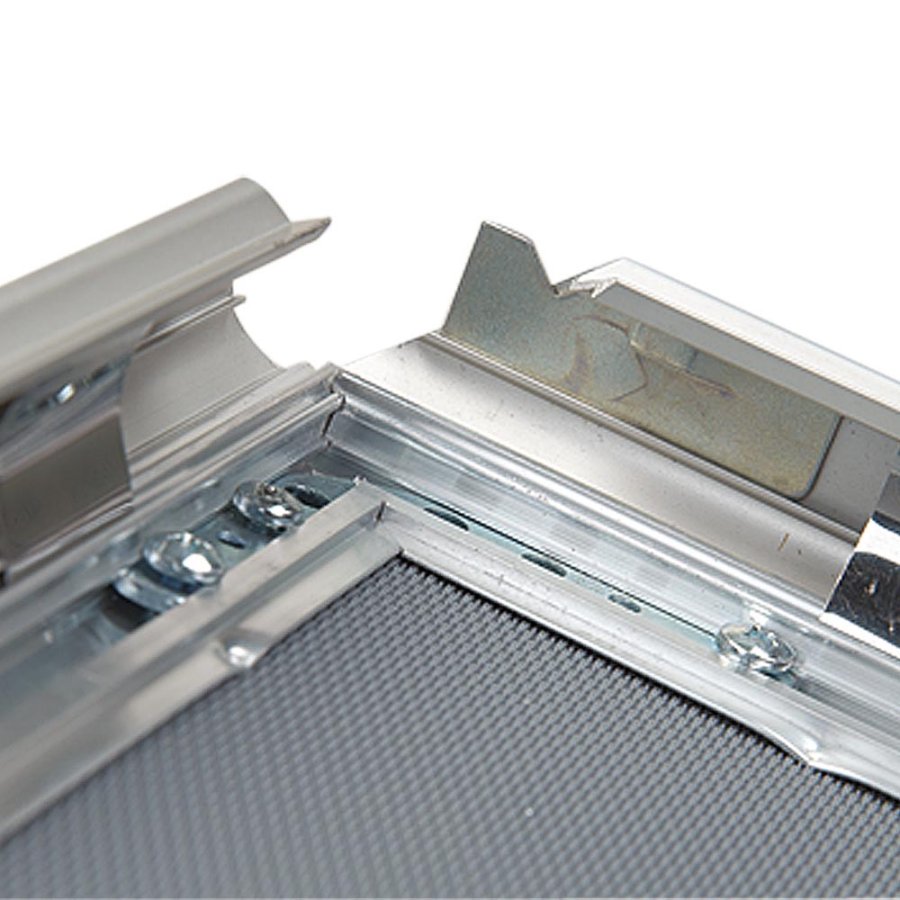 Alu sn&auml;ppramar l&aring;sbar - 32 mm - 70x100 cm - silver