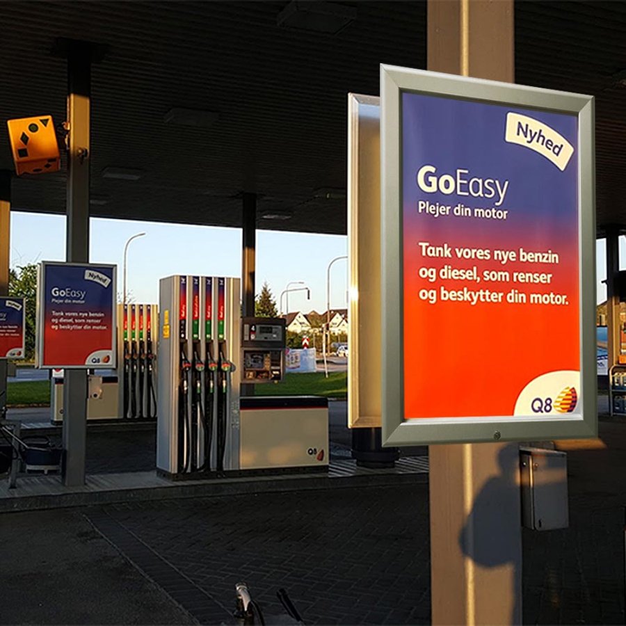 Alu sn&auml;ppramar l&aring;sbar - 32 mm - 70x100 cm - silver