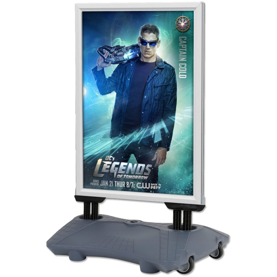 Gatupratare, Wind-Sign Waterbase Budget, 40 mm profil, Silver, B2 - 50 x 70 cm