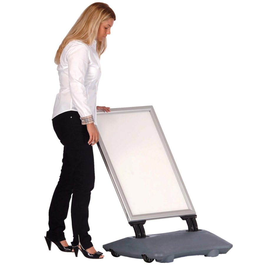 Gatupratare, Wind-Sign Waterbase Budget, 40 mm profil, Silver, B2 - 50 x 70 cm