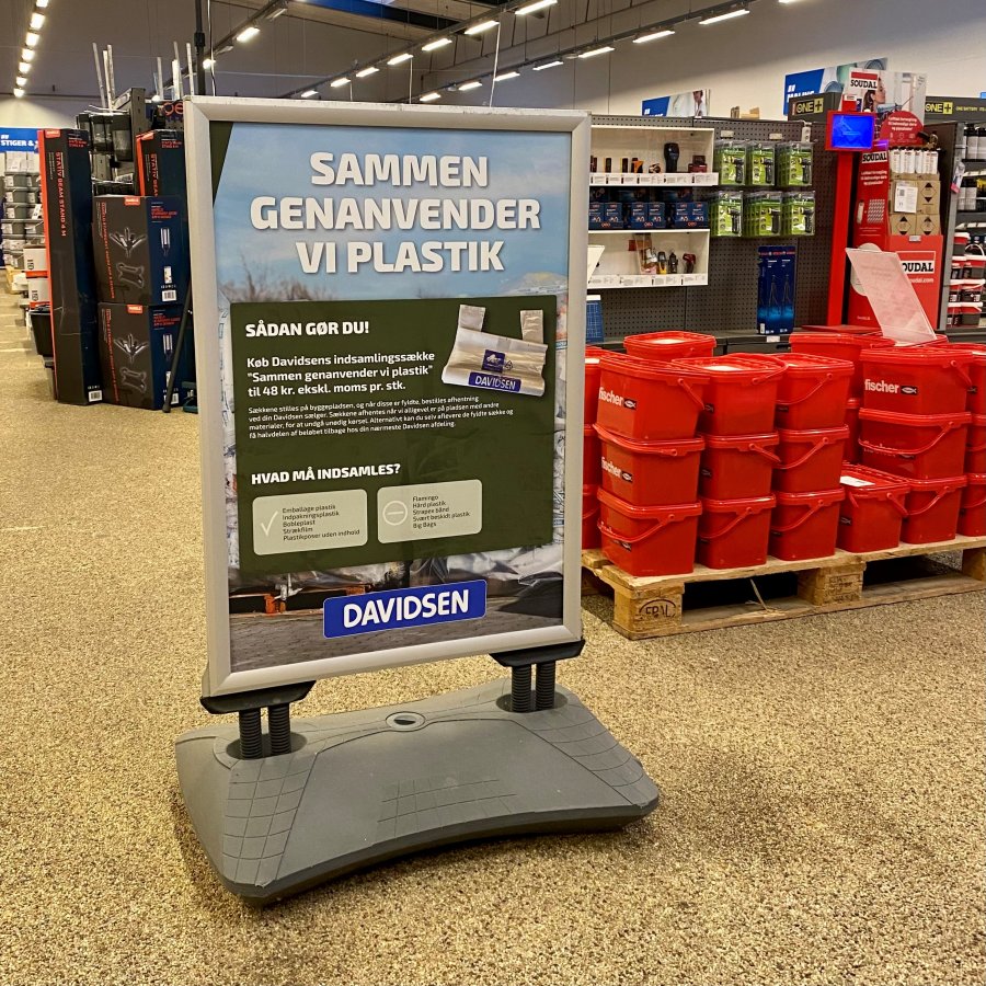 Gatupratare, Wind-Sign Waterbase Budget, 40 mm profil, Silver, B1 - 70 x 100 cm