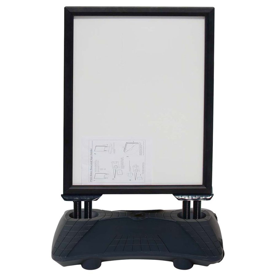 Gatupratare, Wind-Sign Waterbase Budget, 40 mm aluminiumprofil, Svart, B1 - 70 x 100 cm