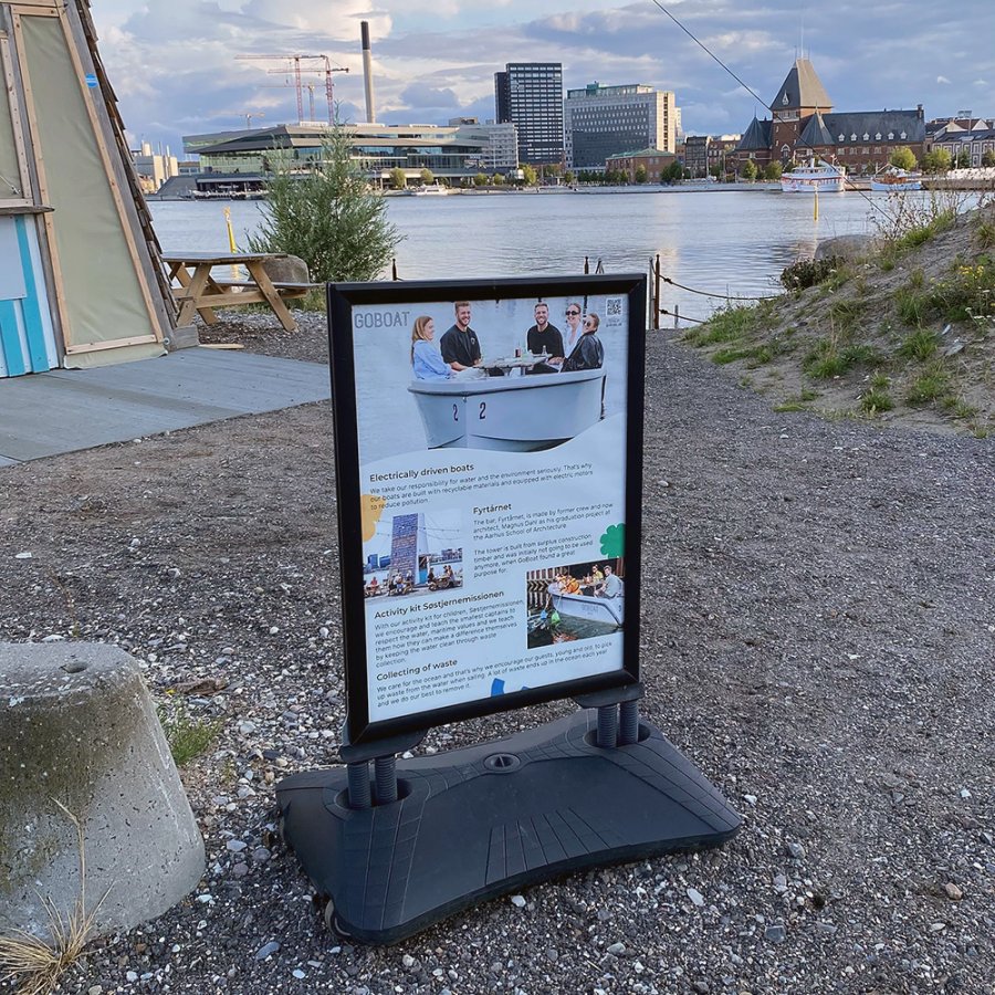 Gatupratare, Wind-Pro Waterbase, 33 mm, Svart, B1 - 70 x 100 cm