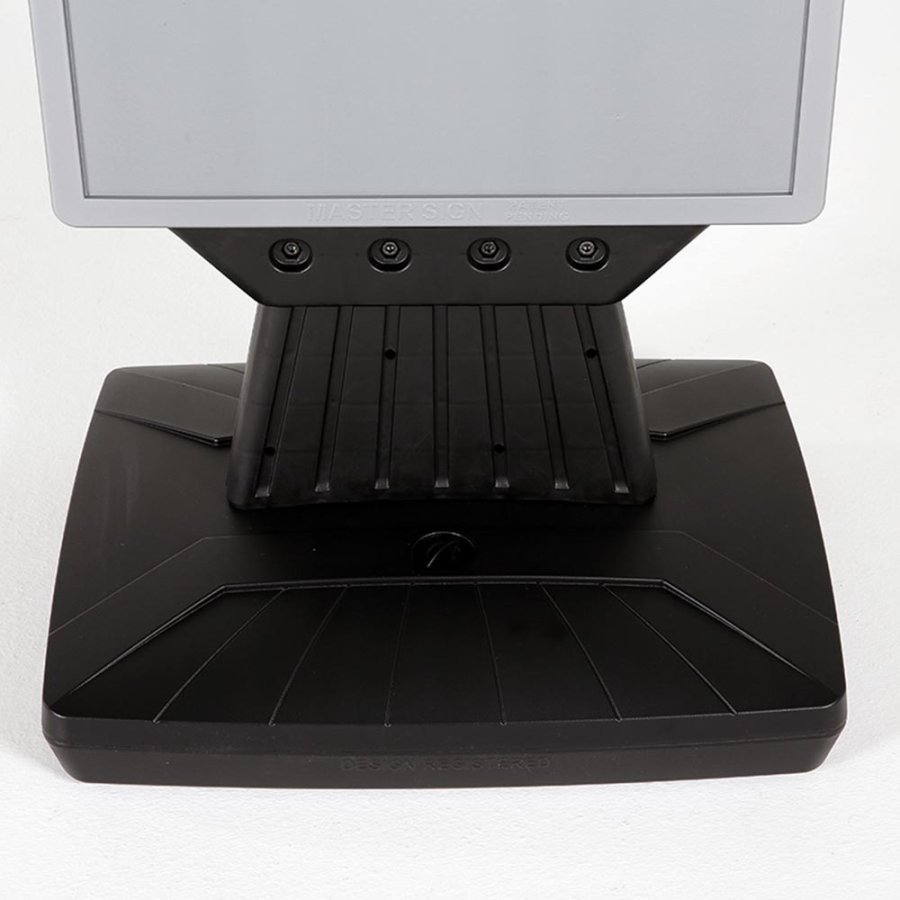 Plast Gatupratare med Fot, Svart Vattentank 12L, Silver