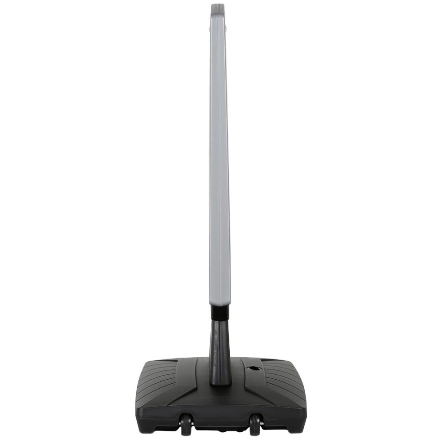 Plast Gatupratare med Fot, Svart Vattentank 12L, Silver