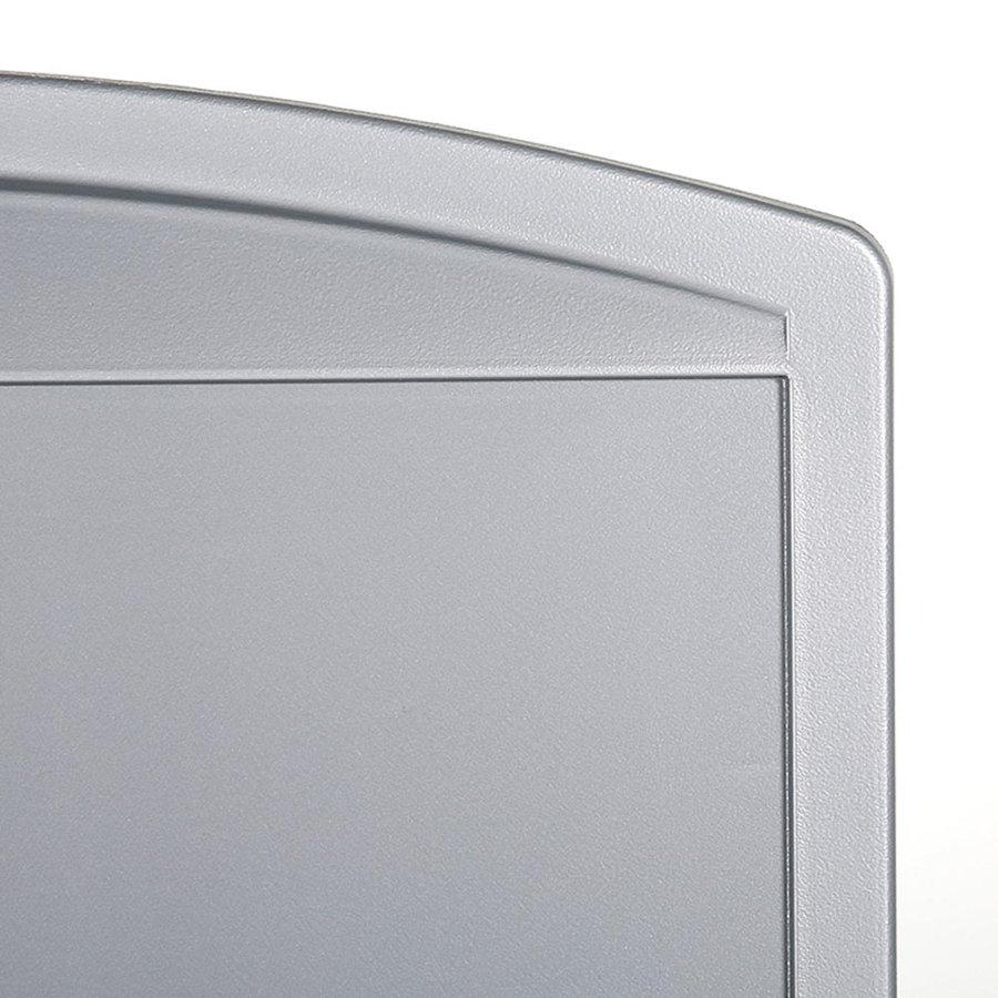 Plast Gatupratare med Fot, Svart Vattentank 12L, Silver