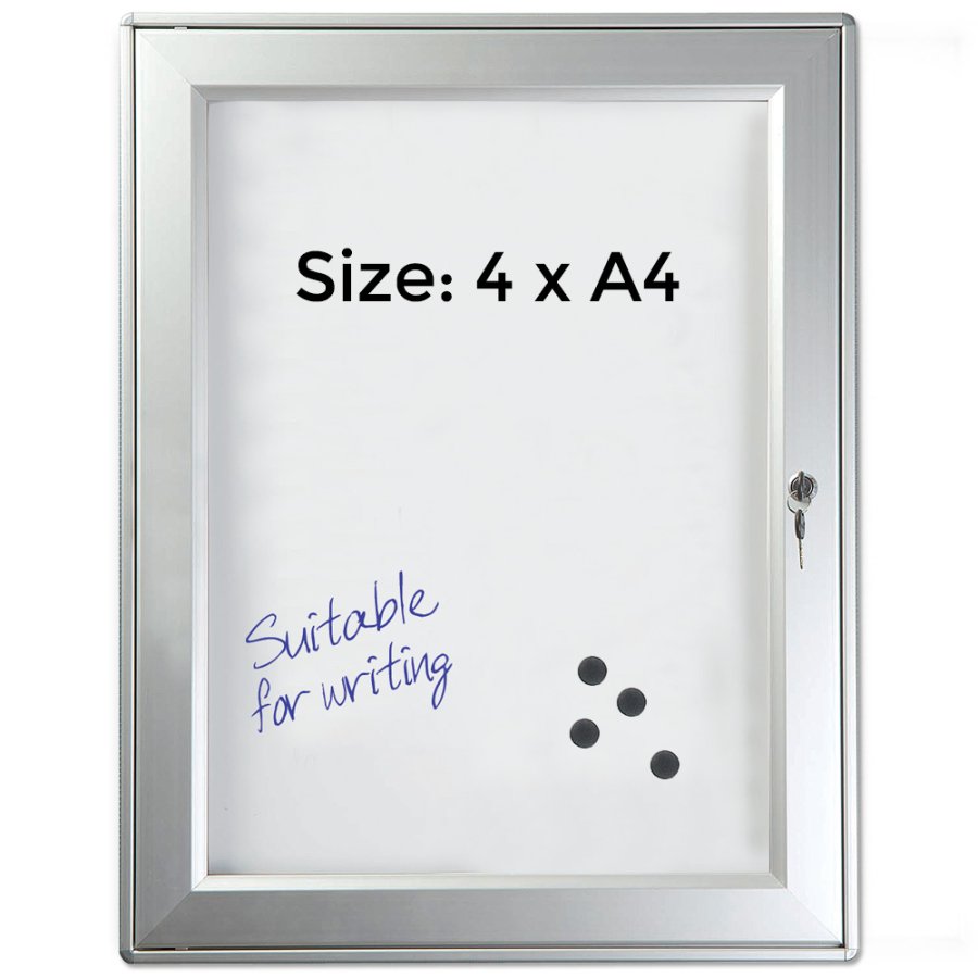 F&ouml;rvaringssk&aring;p Magnetisk med l&aring;s - 4xA4