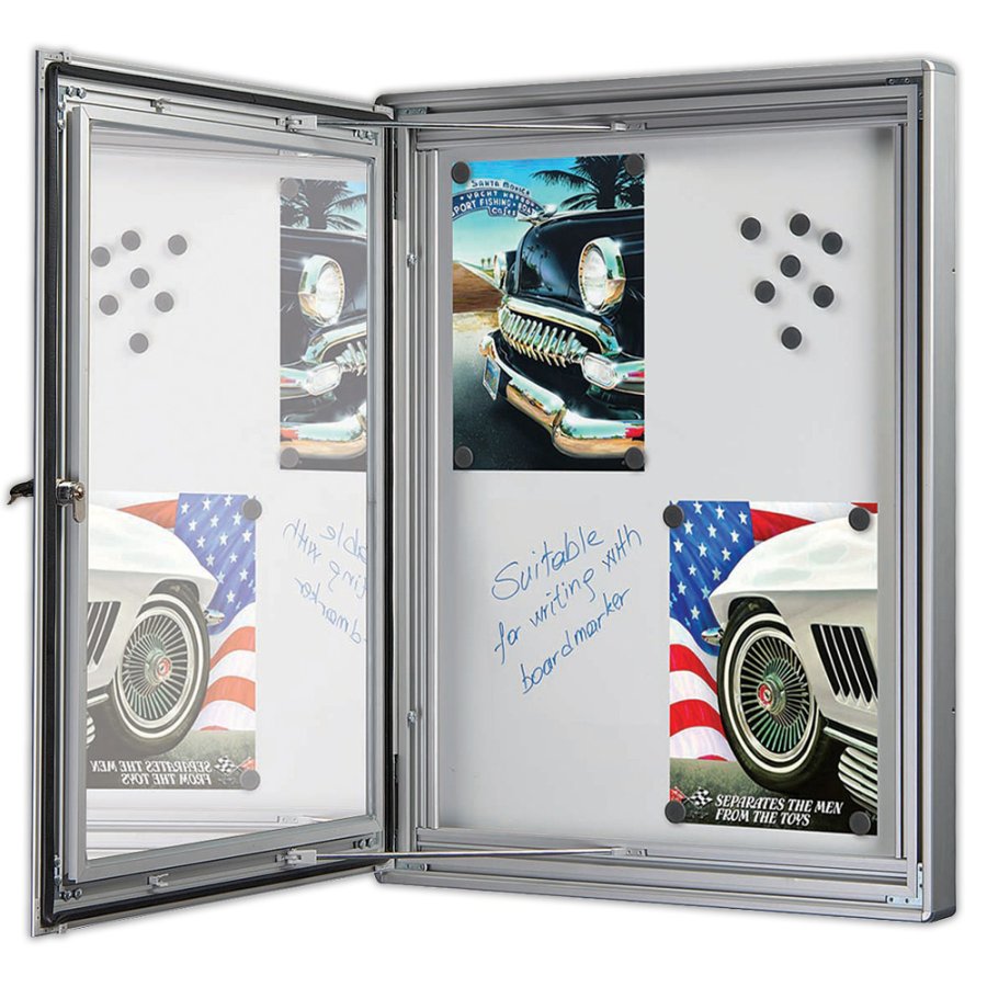 F&ouml;rvaringssk&aring;p Magnetisk med l&aring;s - 4xA4