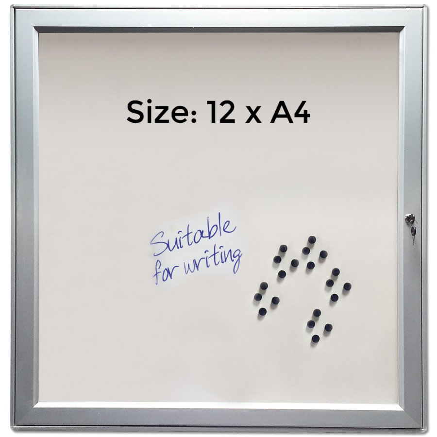 F&ouml;rvaringssk&aring;p Magnetisk med l&aring;s - 12xA4
