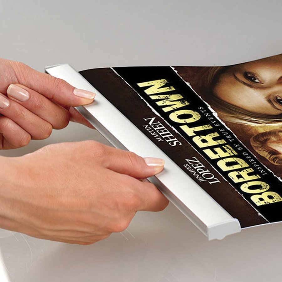 Posterh&auml;ngare, Poster Clamp Set, 25 mm aluminiumprofil, 30 cm