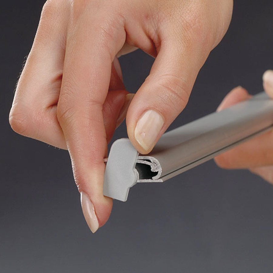 Posterh&auml;ngare, Poster Clamp Set, 25 mm aluminiumprofil, 60 cm