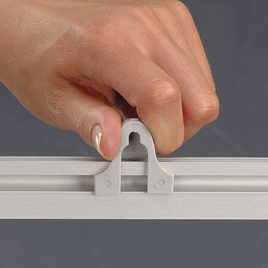 Posterh&auml;ngare, Poster Clamp Set, 25 mm aluminiumprofil, 70 cm