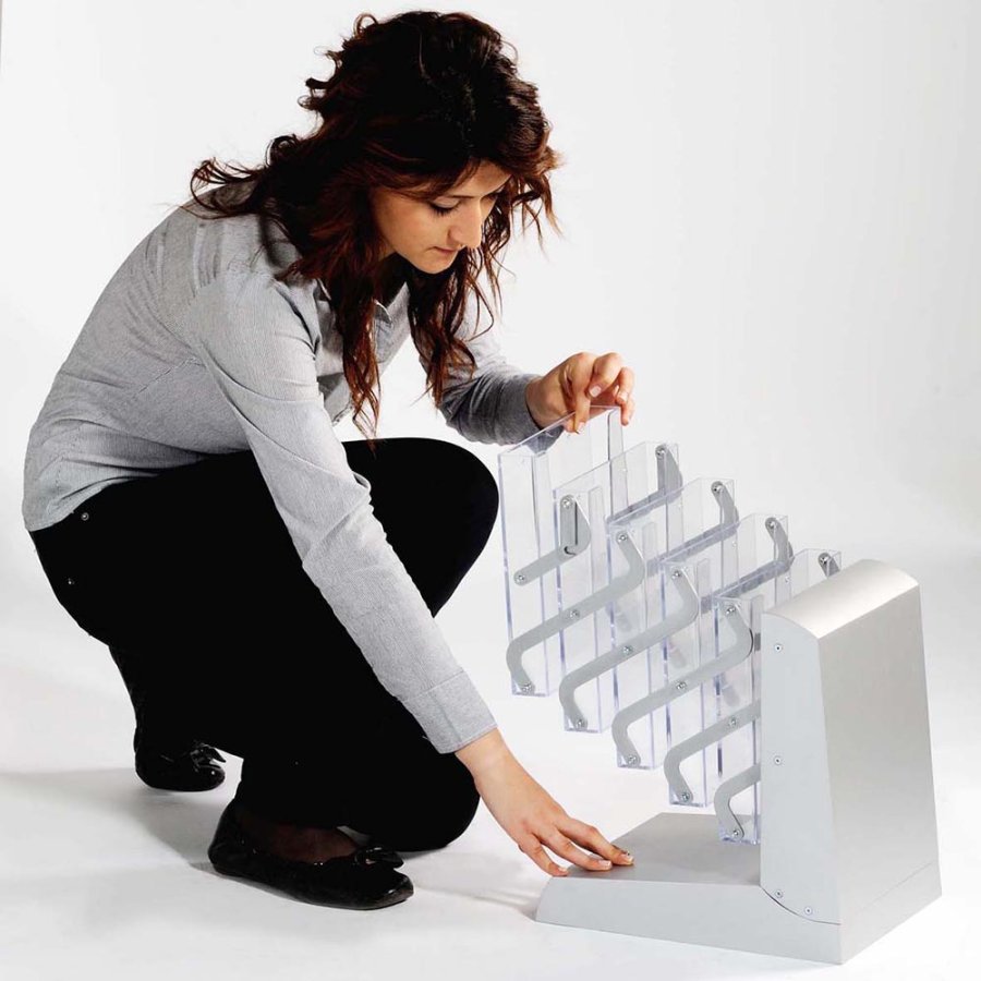 Uppf&auml;llbart broschyrst&auml;ll - 5xA4 - 21x29,7 cm - gr&aring;tt