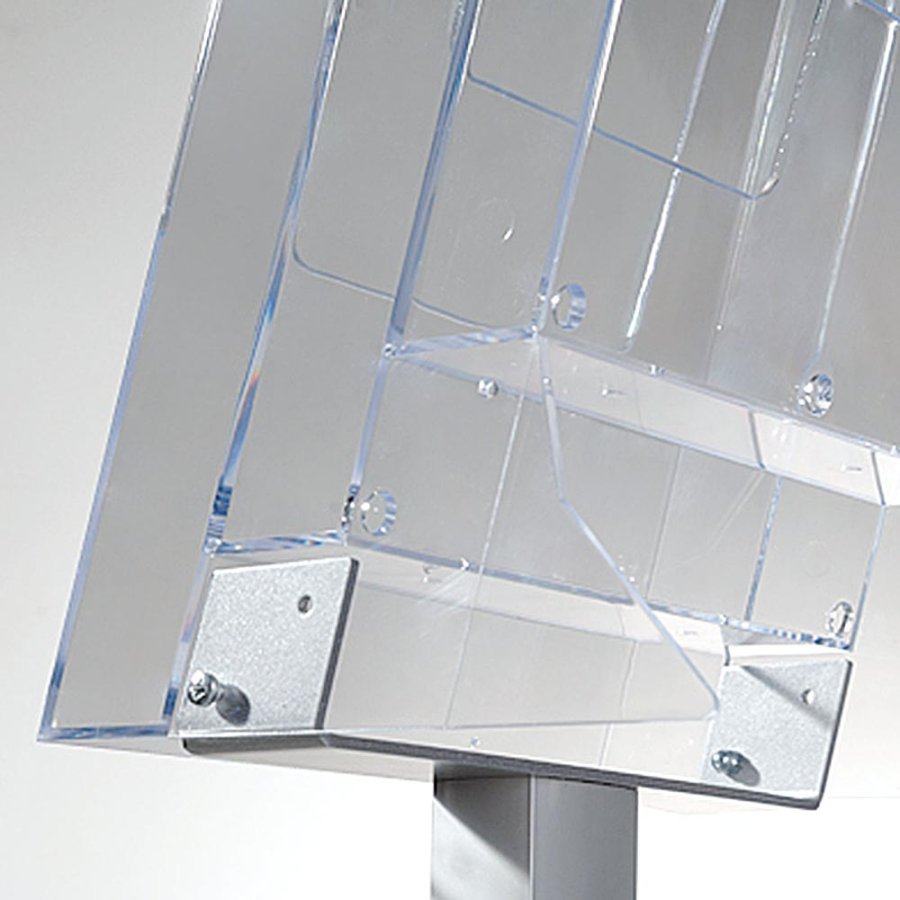 Pelare Broschyrstander vertikal - 3xA4 - 21x29,7 cm