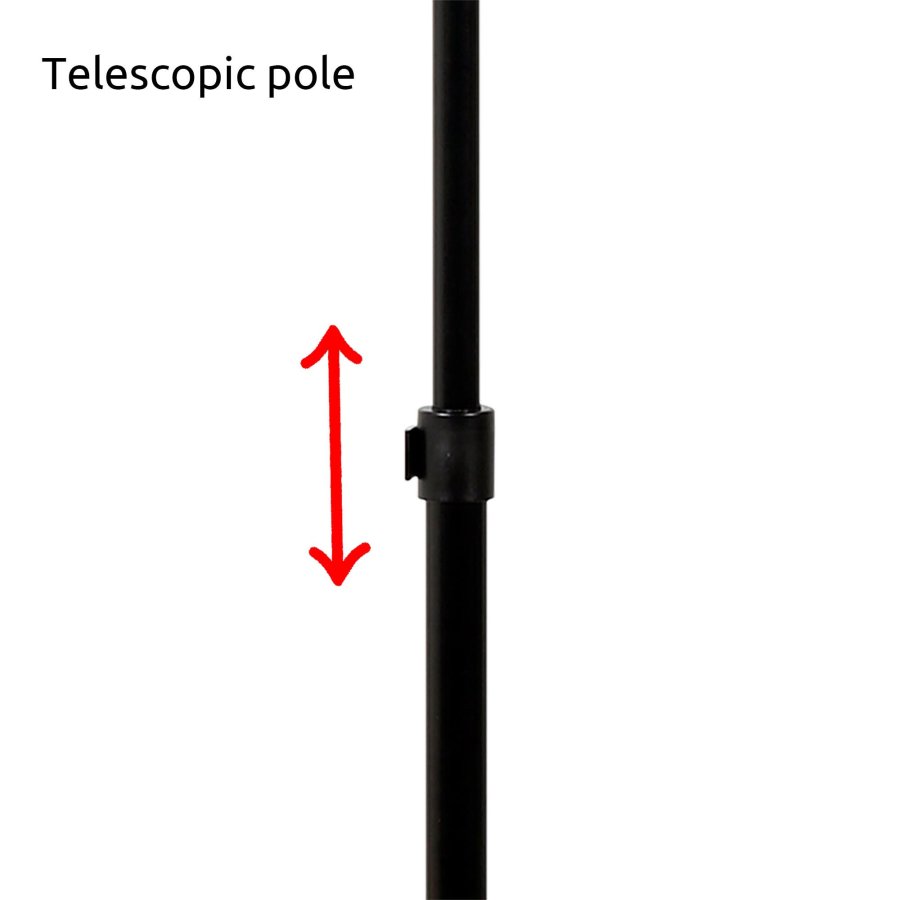 Infostand Telescopic Black A3