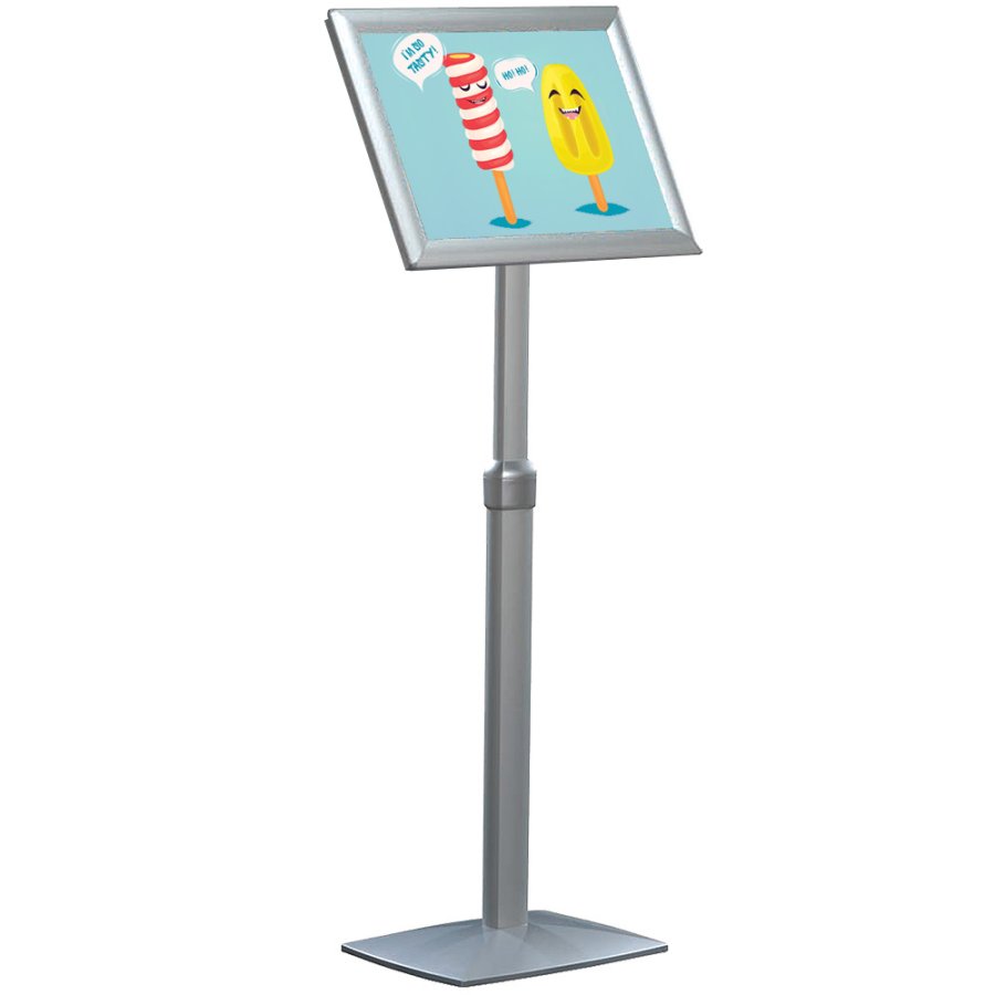 Flex Info stativ justerbart - A3 - silver