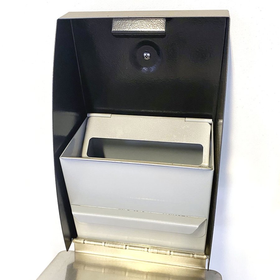 Askfat i borstat st&aring;l