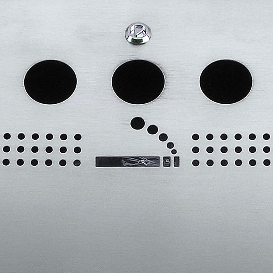 Askfat i borstat st&aring;l