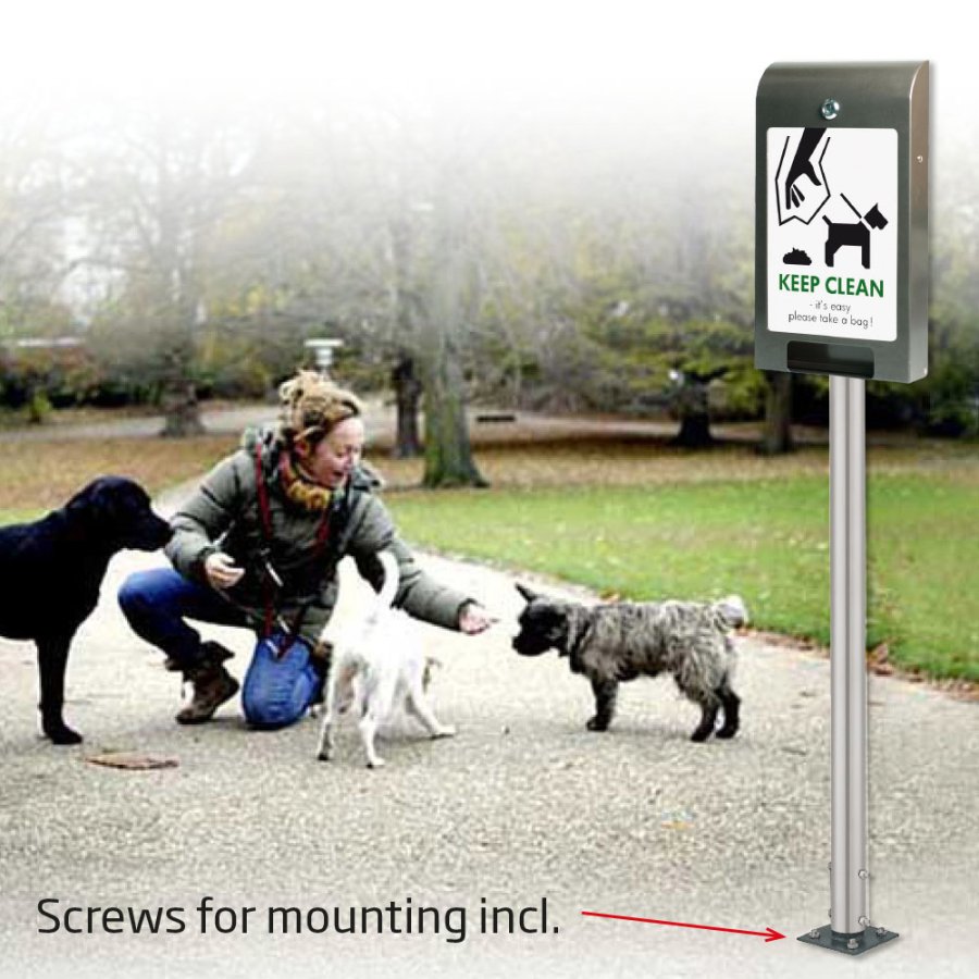 St&aring;ng f&ouml;r askfat, &Oslash; 5 cm, Gr&aring;, 180 cm