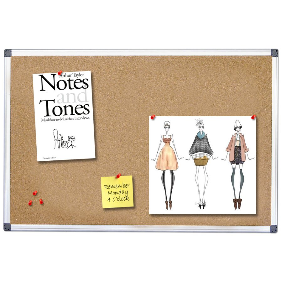 Kork Anslagstavla - 90x60 cm