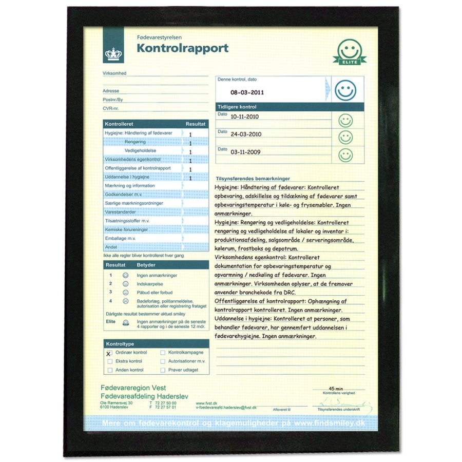 F&ouml;nsterram dubbelsidig - A4 - svart