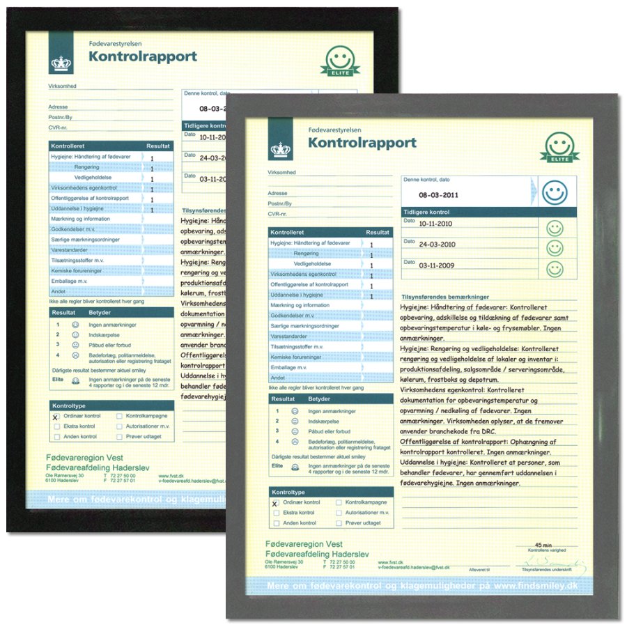 F&ouml;nsterkarm dubbelsidig - A4 - gr&aring;