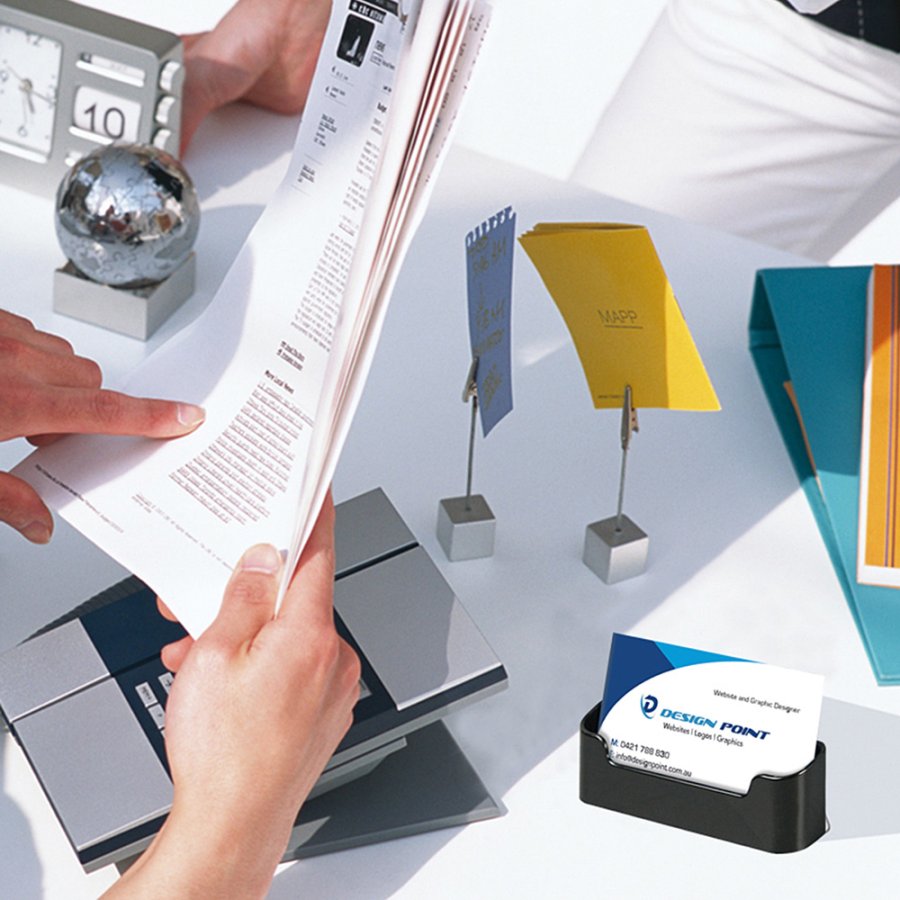 Visitkortsh&aring;llare Rondo - Svart