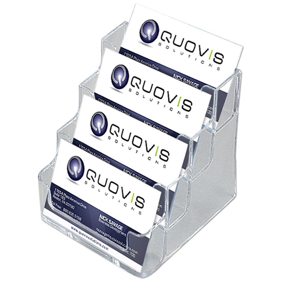 Multi Visitkortsh&aring;llare X4 - Klar