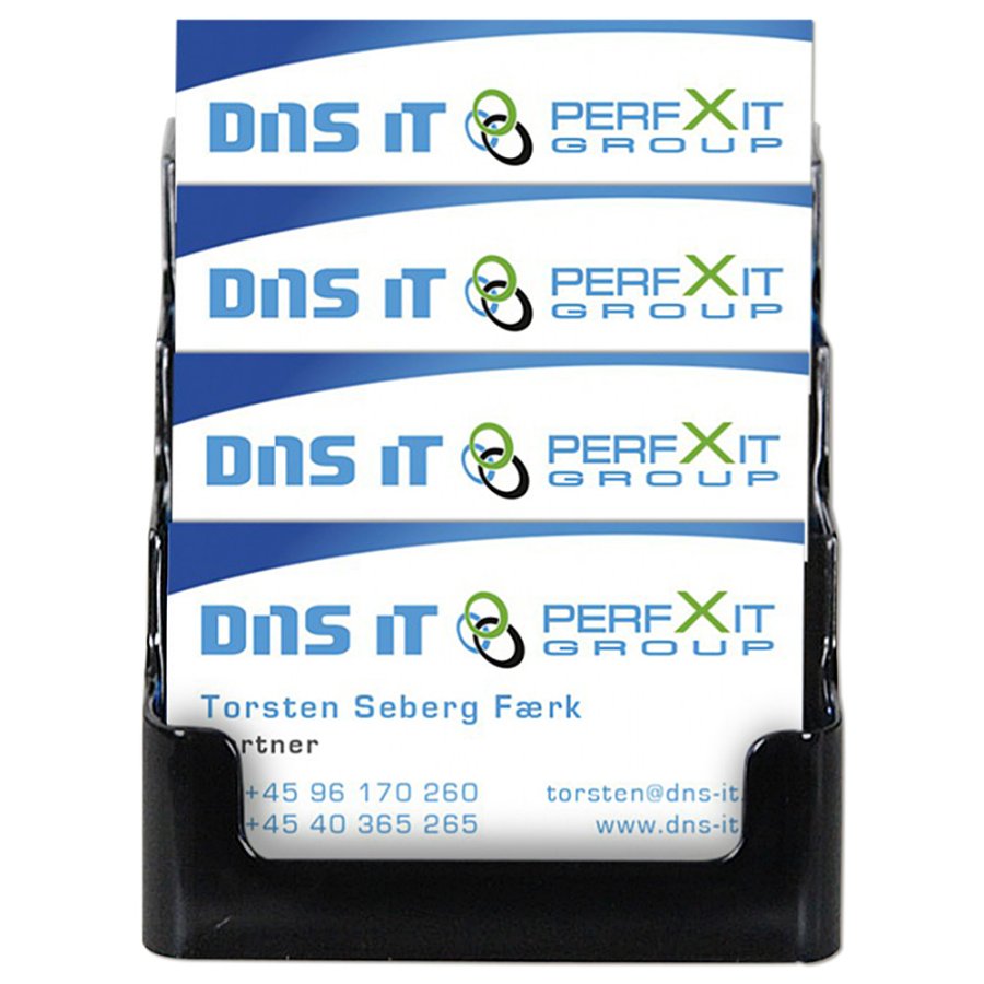 Multi Visitkortsh&aring;llare X4 - Svart