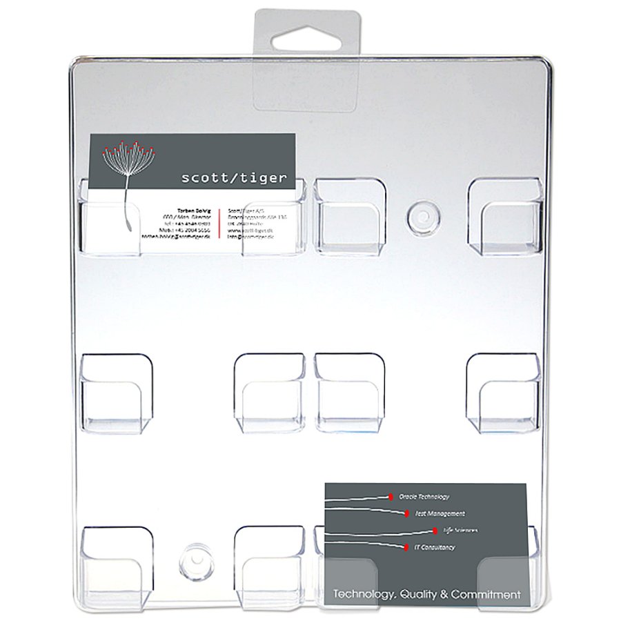 Visitkortsh&aring;llare f&ouml;r v&auml;gg X 6