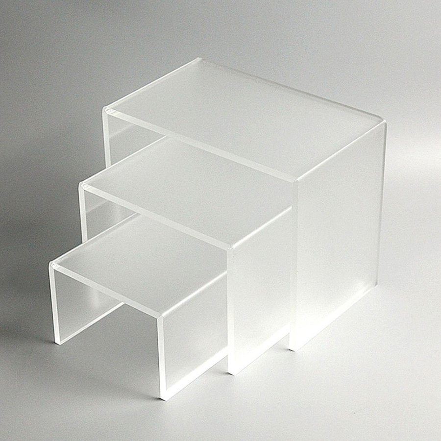 H&auml;ckande hyllor - 3 Stk - Frostade