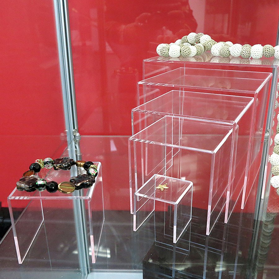 H&auml;ckande klara hyllor - 7 Stk. - Transparent