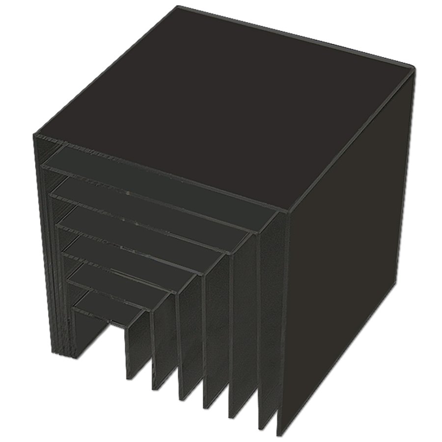 Displayhyllor, Nesting Shelves, 3 st., Svart