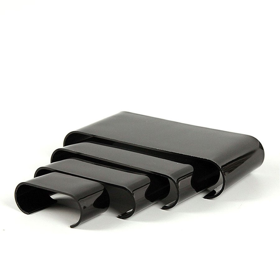 Displayhyllor, Nesting Shelves Rounded, 4 st, Akryl, Svart