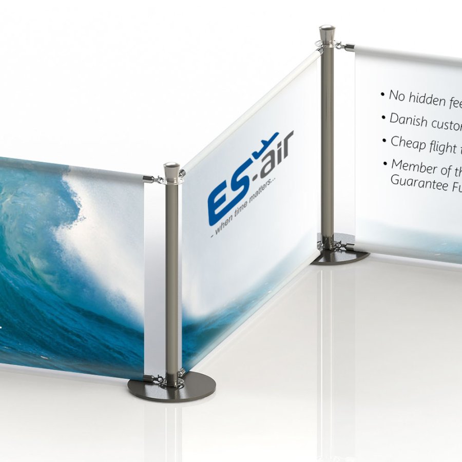 Bannerstolpe - 160cm