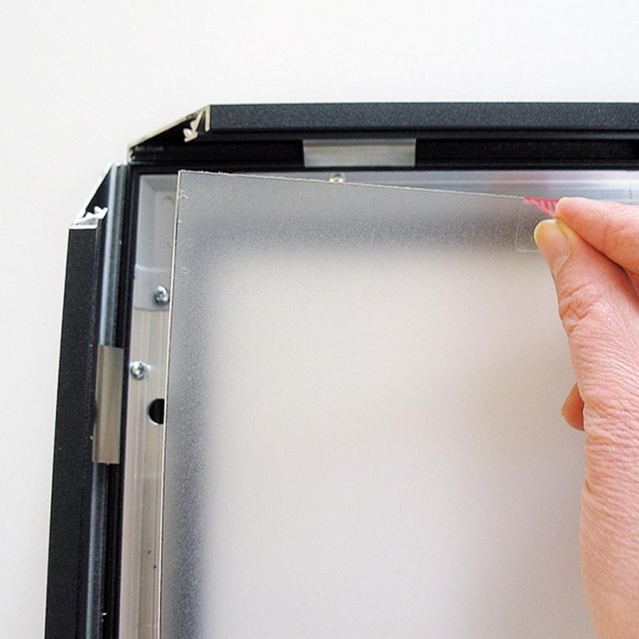 Crown LED Out box - Enkelsidig - Svart - A2